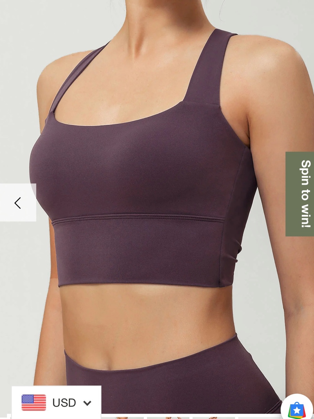 Set of 2 Strappy Sports Bras - Light Lilac & Mauve - Picture 7 of 8